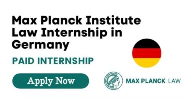 Max Planck Institute Law Internship 2024 in Germany